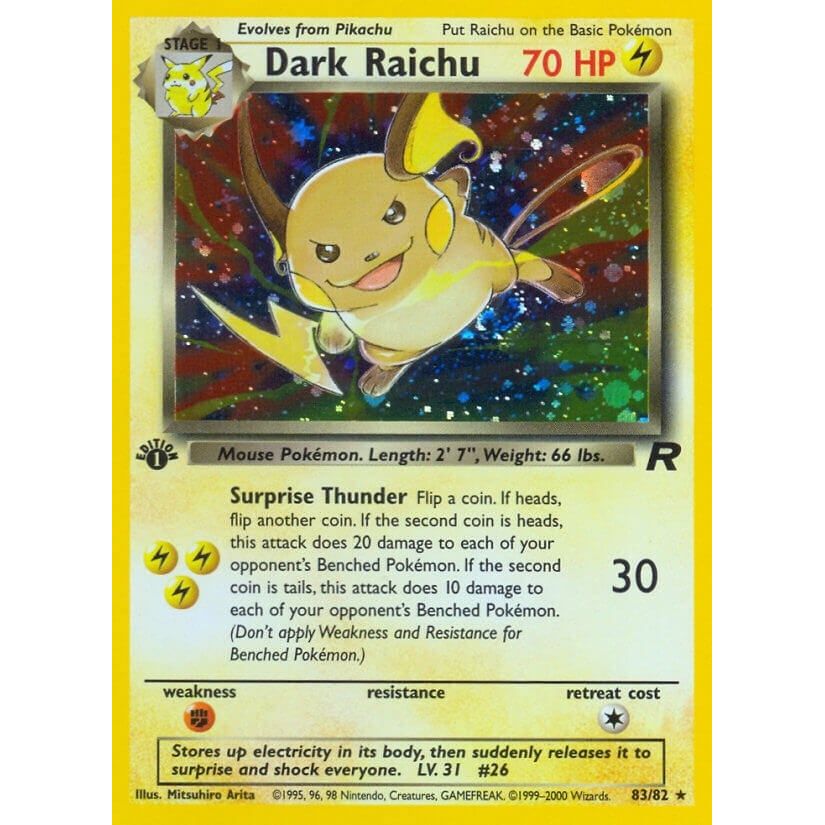 Image for Dark Raichu (83/82) (TR) - Pokemon