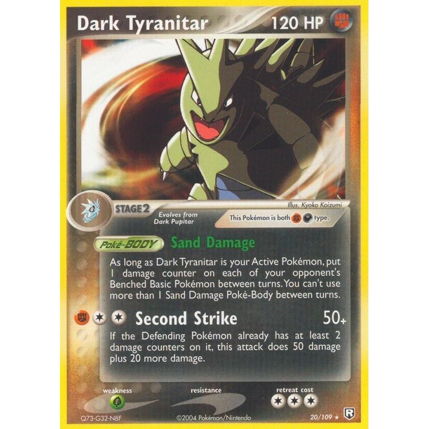 Image for Dark Tyranitar (20/109) (RR) - Pokemon