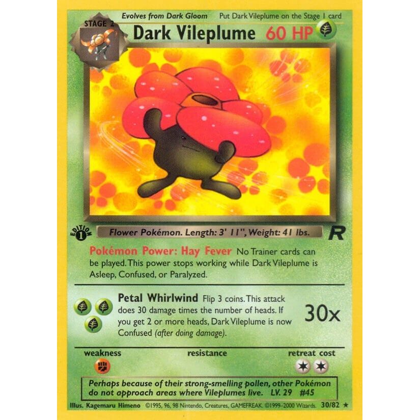 Image for Dark Vileplume (30) (30/82) (TR) - Pokemon