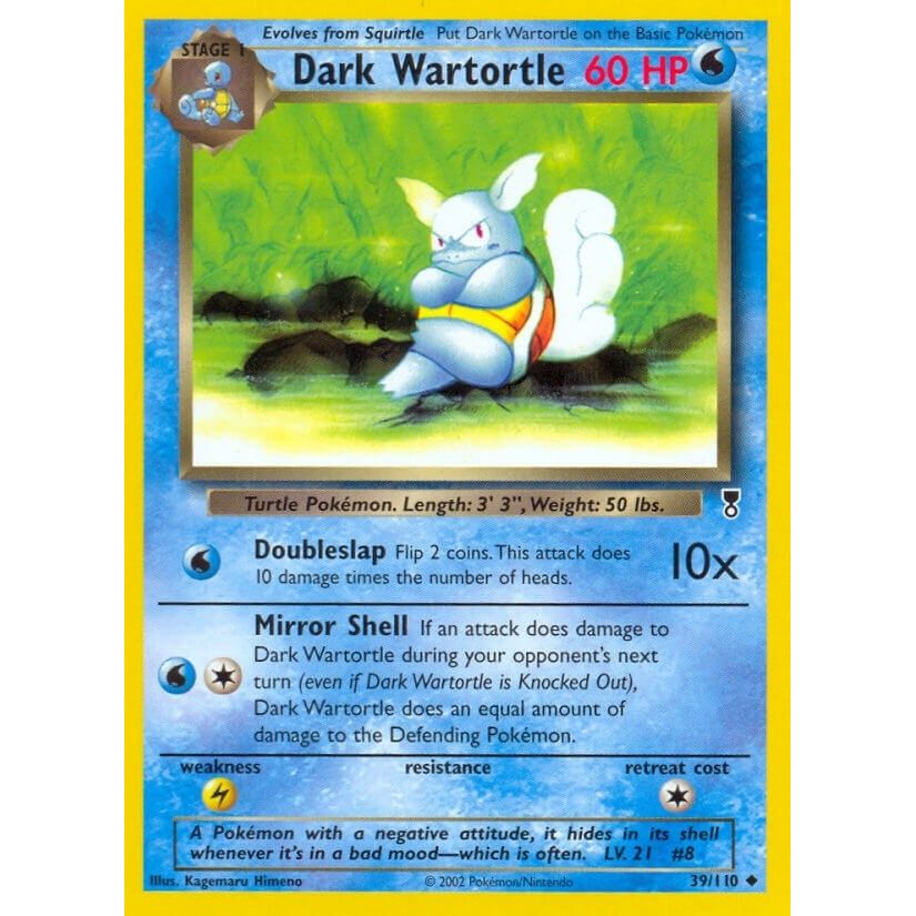 Image for Dark Wartortle (039/110) (LC) - Pokemon