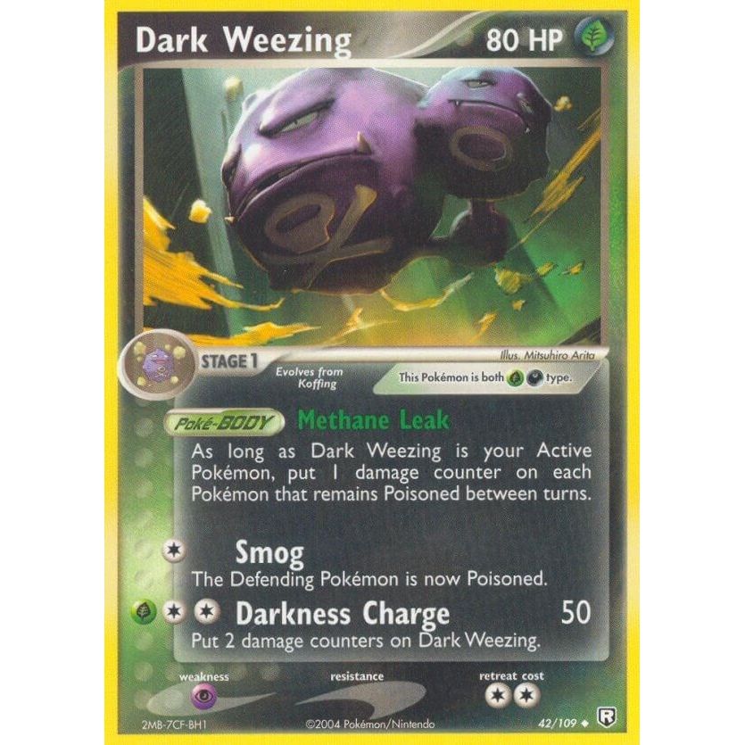 Image for Dark Weezing (42/109) (RR) - Pokemon