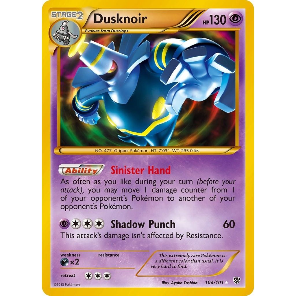 Image for Dusknoir (104 Secret Rare) (104/101) (PLB) - Pokemon