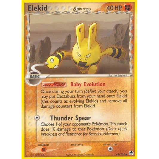 Image for Elekid (Delta Species) (48/101) (DF) - Pokemon