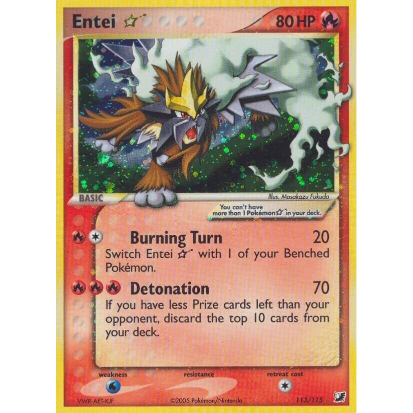 Image for Entei Star (113/115) (UF) - Pokemon