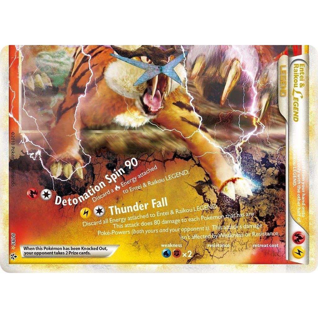 Image for Entei & Raikou Legend (bottom) (91/95) (UL) - Pokemon