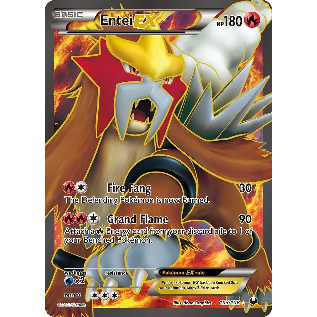 Image for Entei EX (103 Full Art) (103/108) (DEX) - Pokemon