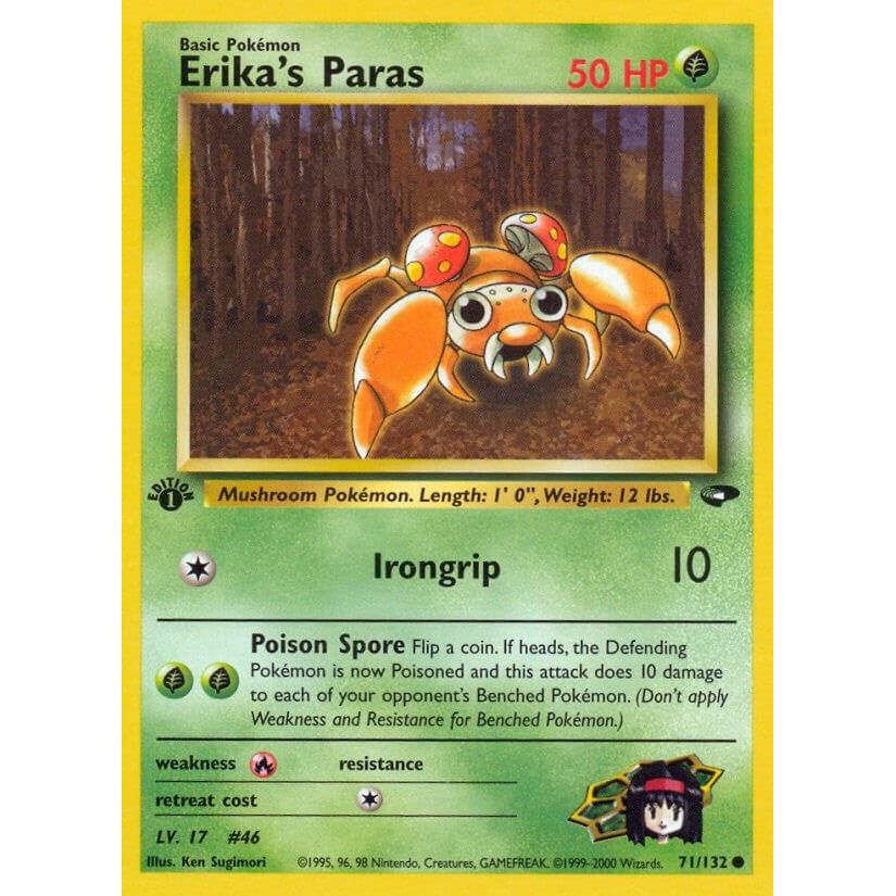 Image for Erika's Paras (071/132) (G2) - Pokemon