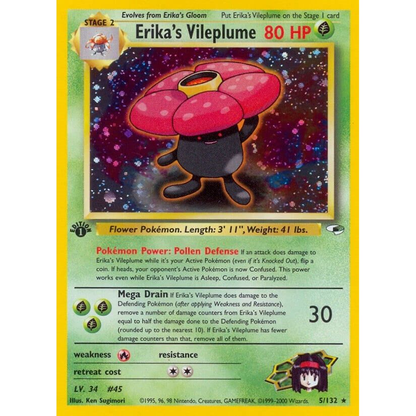 Image for Erika's Vileplume (005/132) (G1) - Pokemon