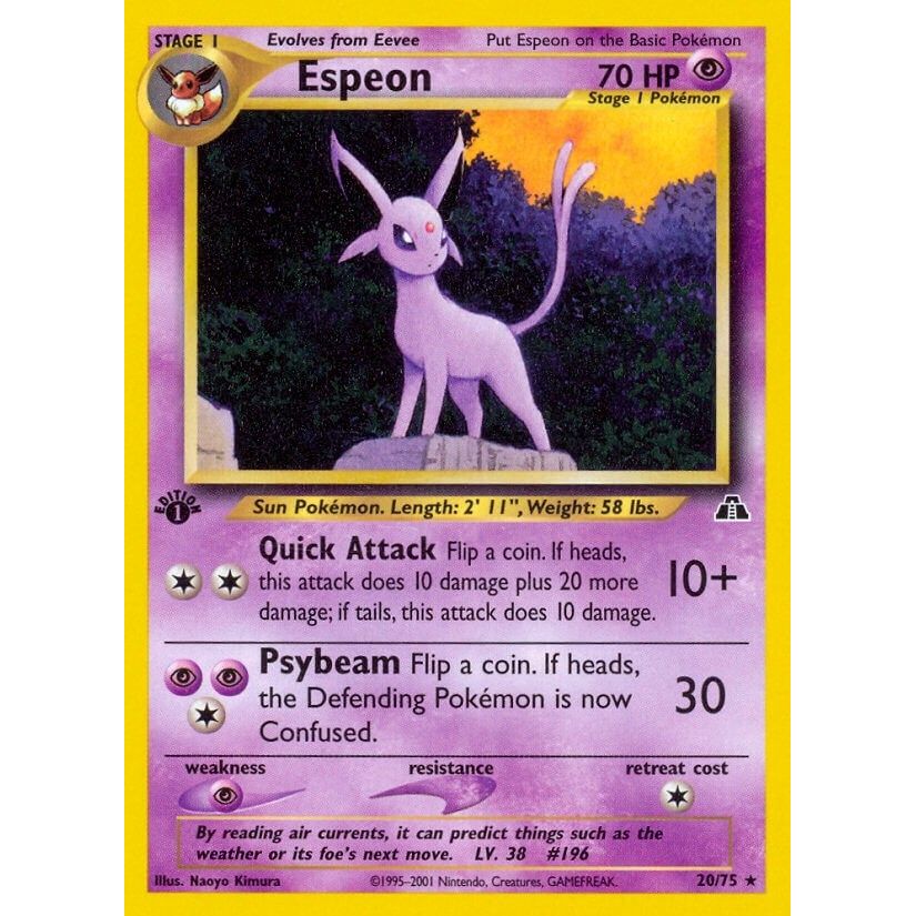 Image for Espeon (20) (20/75) (N2) - Pokemon