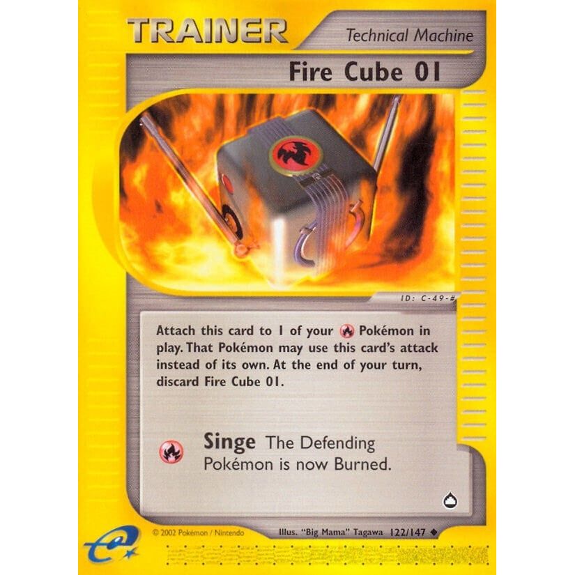 Image for Fire Cube 01 (122/147) (AQ) - Pokemon