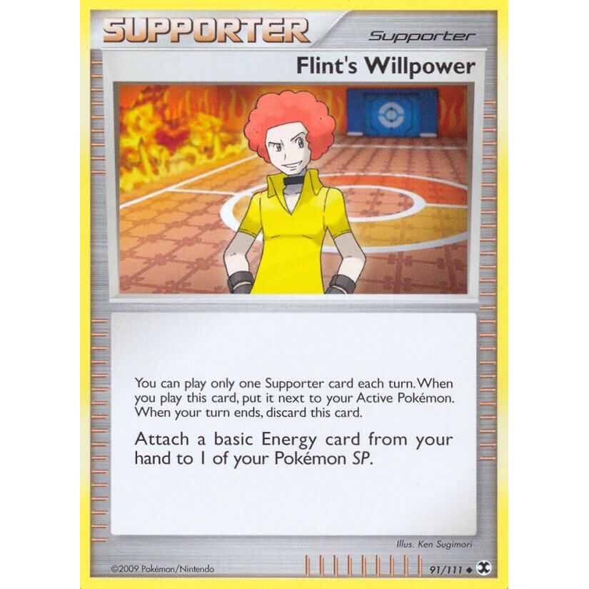Image for Flint's Willpower (91/111) (RR) - Pokemon
