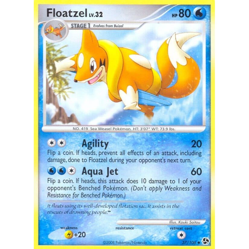 Image for Floatzel (37/106) (GE) - Pokemon