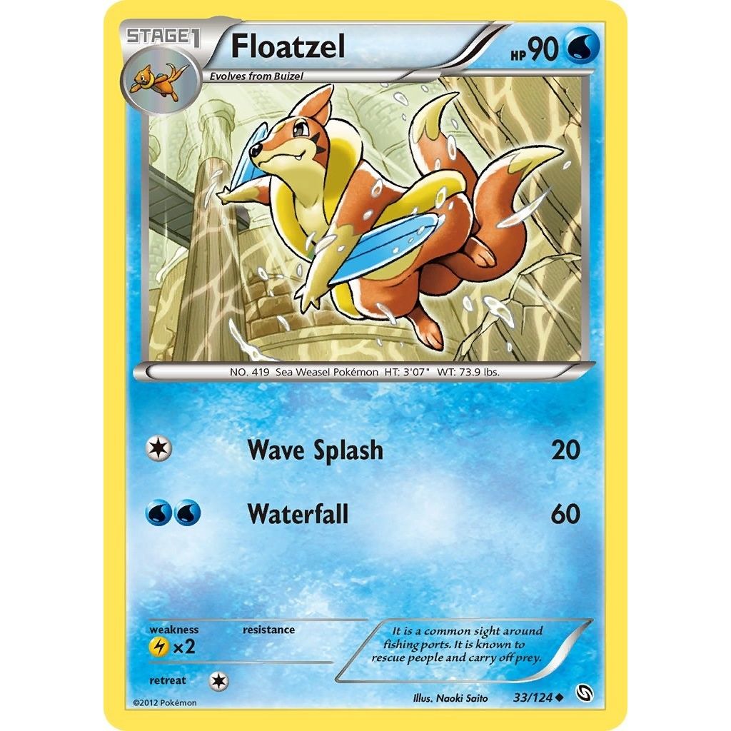 Image for Floatzel (33/124) (DRX) - Pokemon