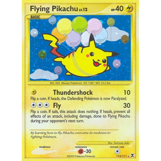 Image for Flying Pikachu (113/111) (RR) - Pokemon