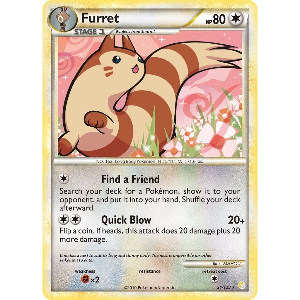 Image for Furret (21/123) (HS) - Pokemon
