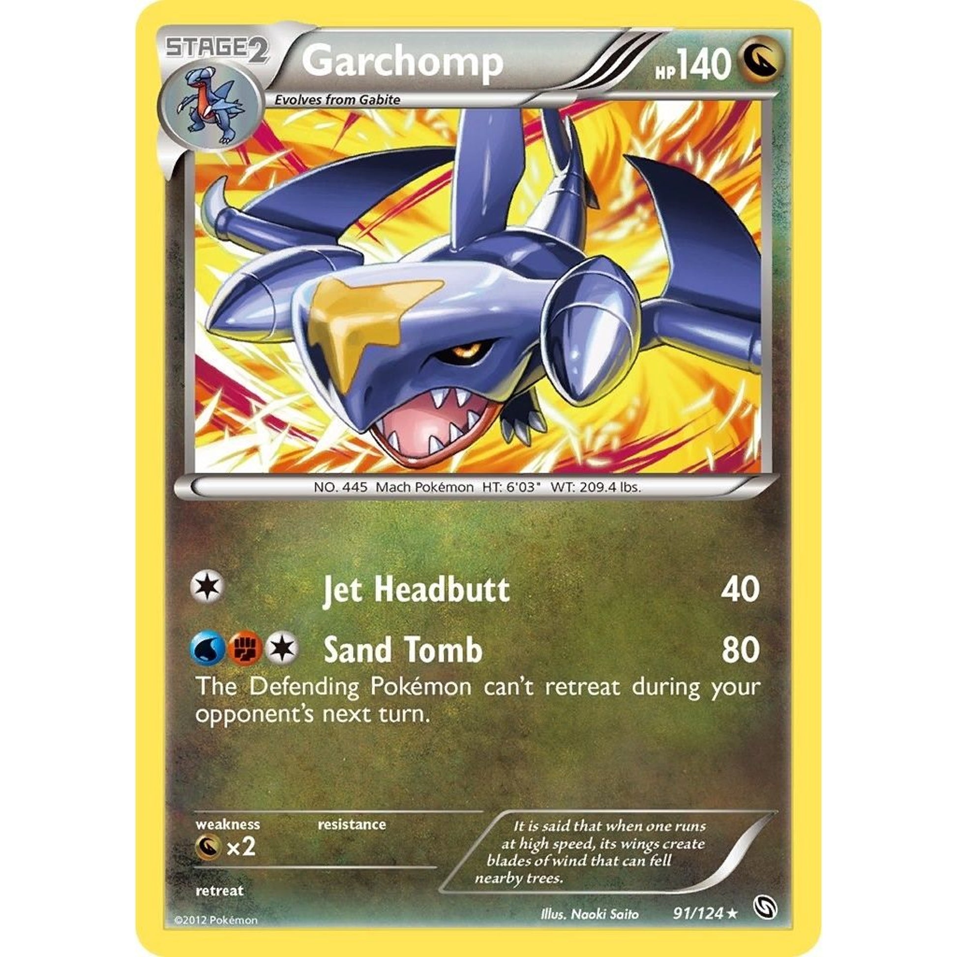 Image for Garchomp (91) (91/124) (DRX) - Pokemon