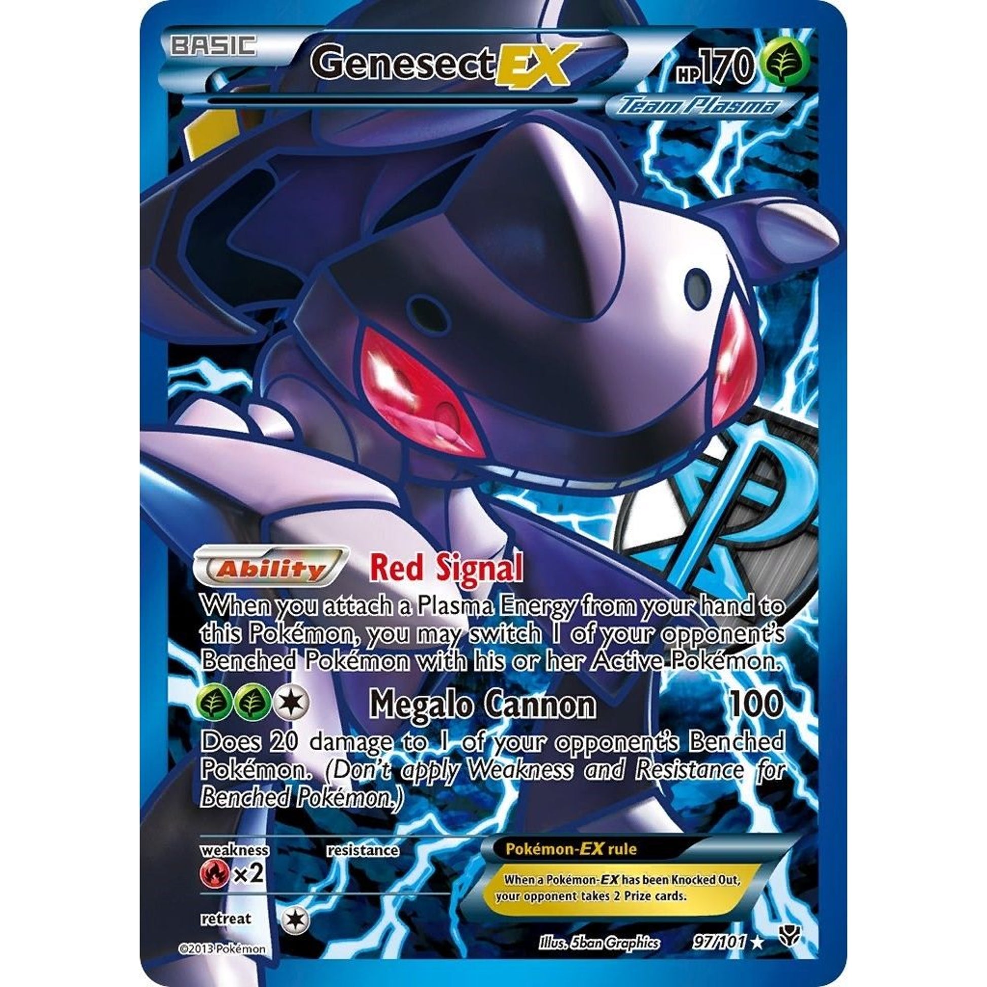 Image for Genesect EX (Team Plasma) (97 Full Art) (97/101) (PLB) - Pokemon