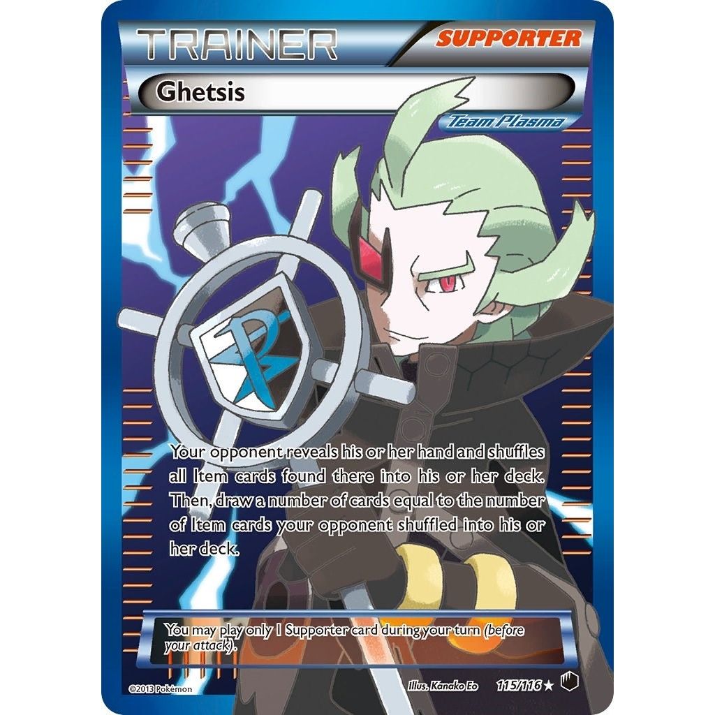 Image for Ghetsis (Team Plasma) (Full Art) (115/116) (PLF) - Pokemon
