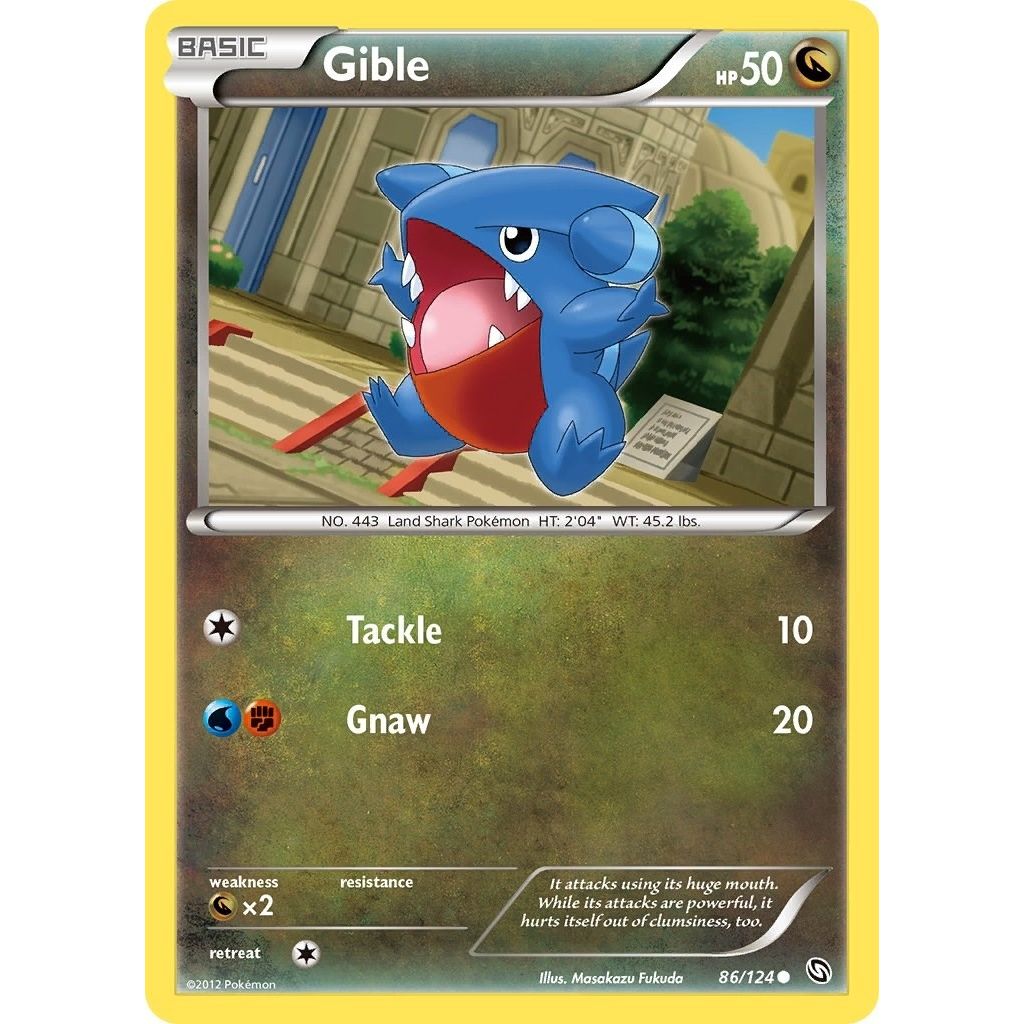 Image for Gible (86) (86/124) (DRX) - Pokemon
