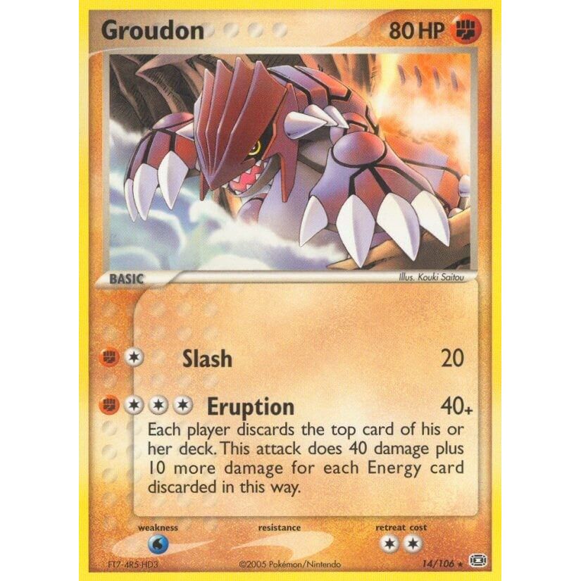 Image for Groudon (14/106) (EM) - Pokemon