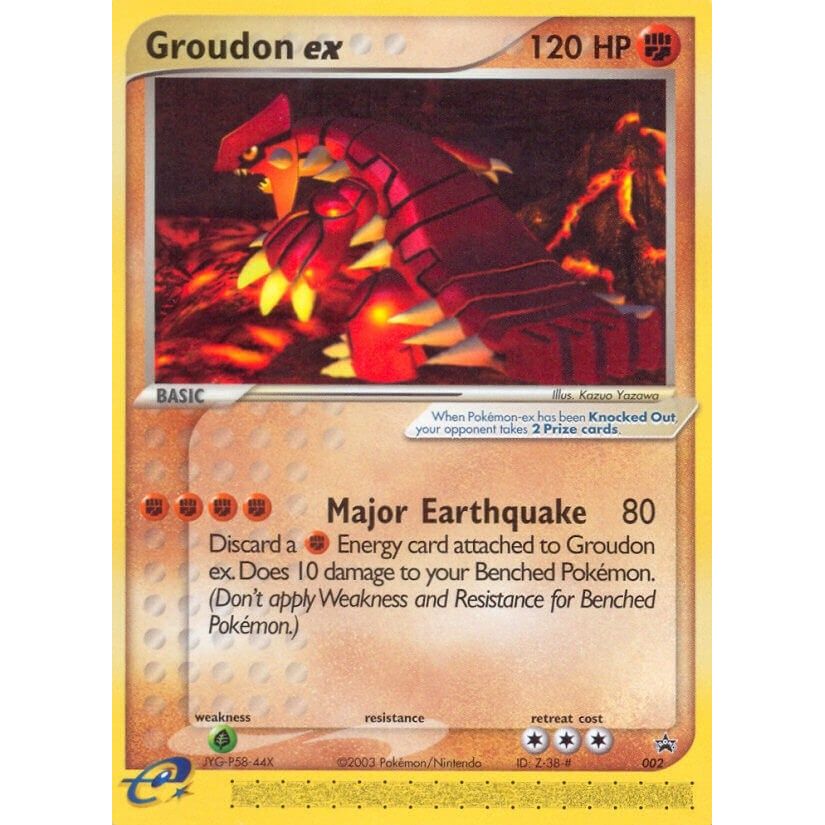 Image for Groudon ex - 002 (Nintendo Power Magazine) (002) (PR) - Pokemon