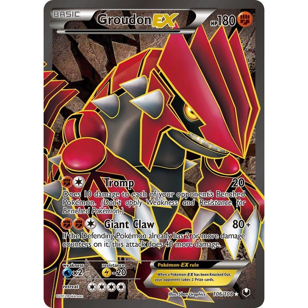 Image for Groudon EX (106 Full Art) (106/108) (DEX) - Pokemon