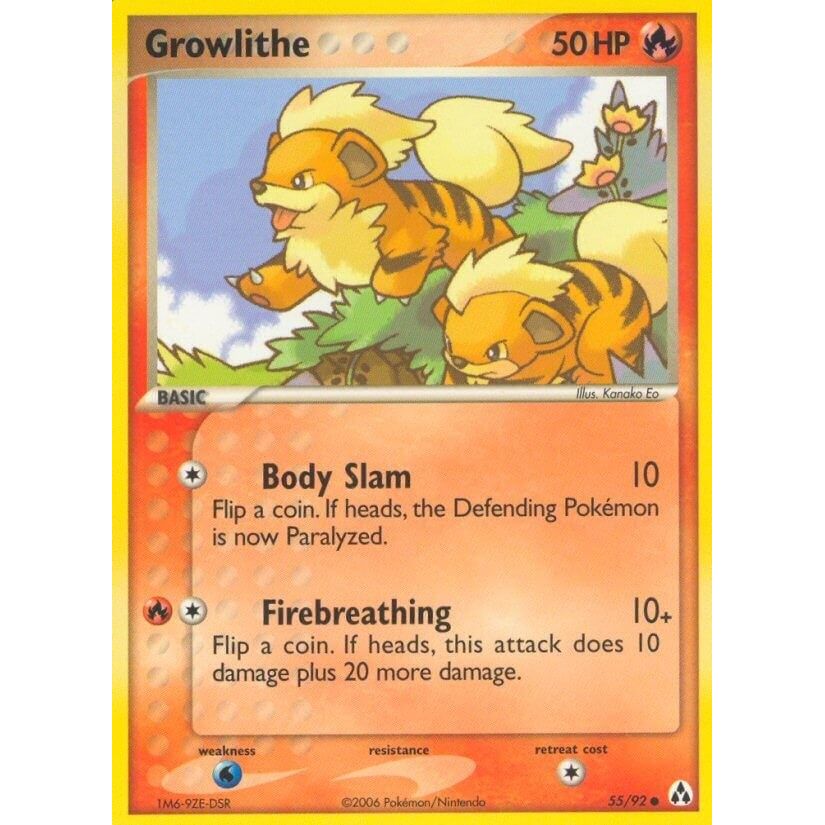 Image for Growlithe (55/92) (LM) - Pokemon