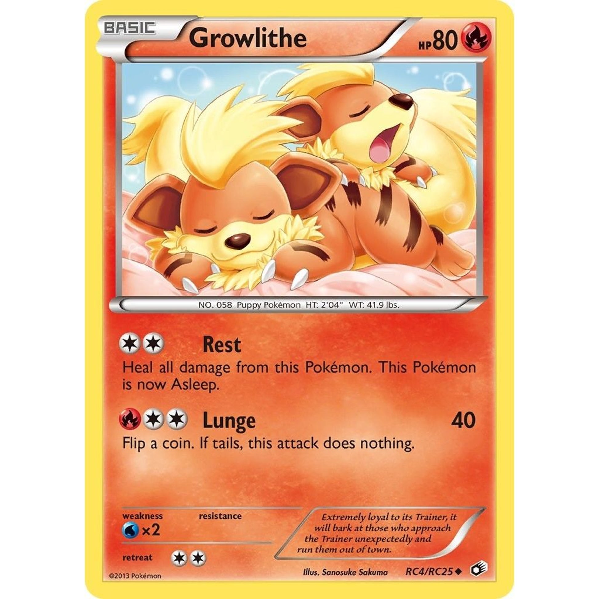 Image for Growlithe (RC4/RC25) (LTR) - Pokemon