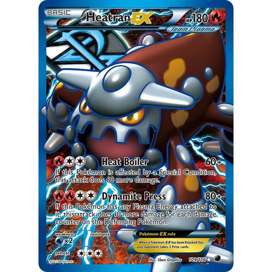 Image for Heatran EX (Team Plasma) (Full Art) (109/116) (PLF) - Pokemon