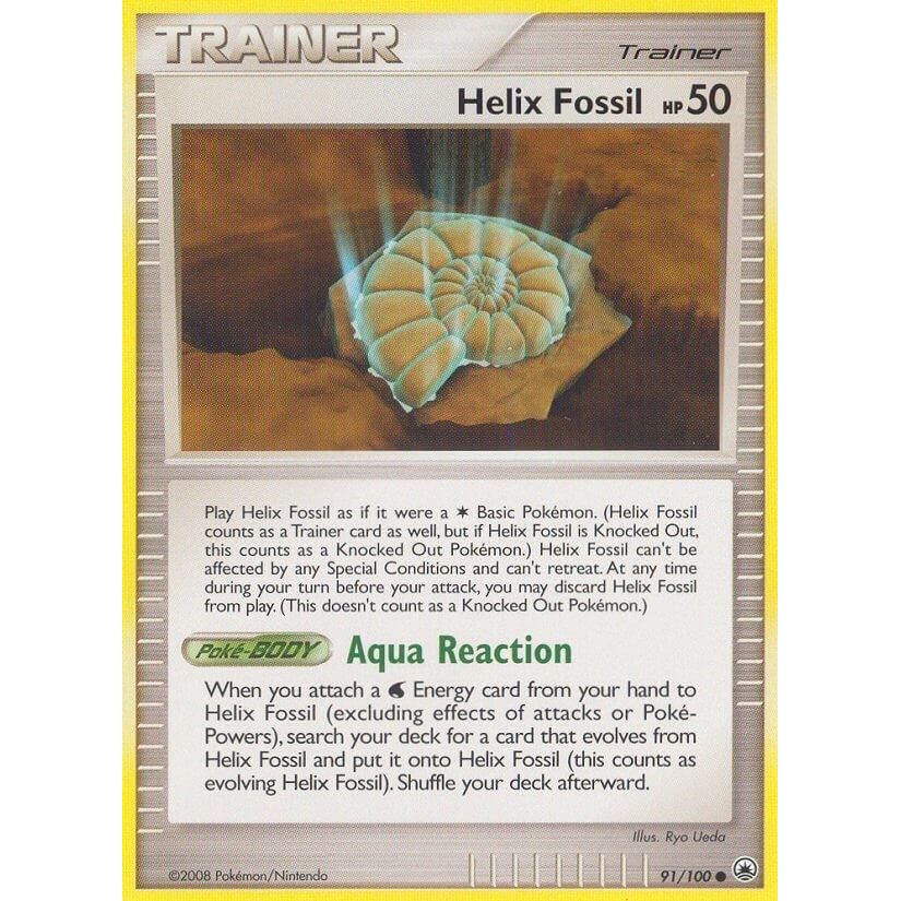 Image for Helix Fossil (91/100) (MD) - Pokemon