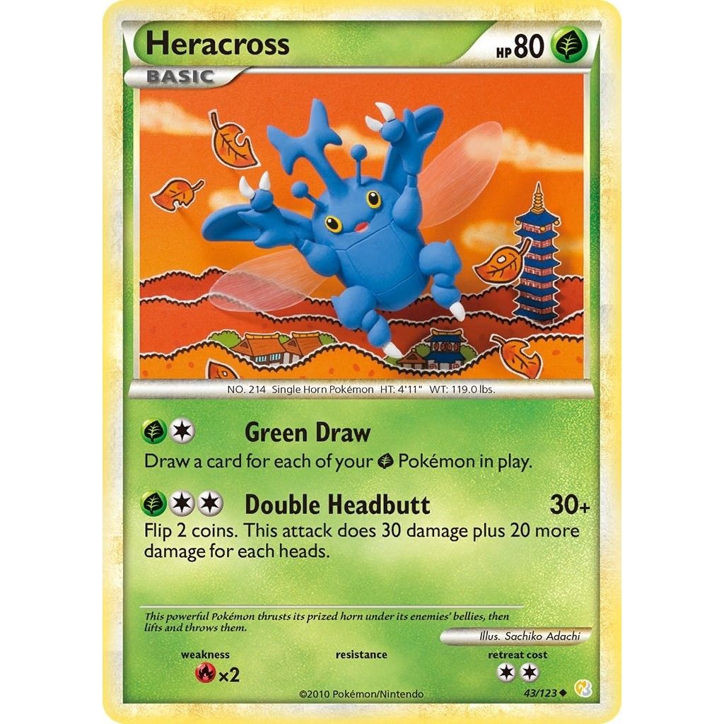Image for Heracross (43/123) (HS) - Pokemon