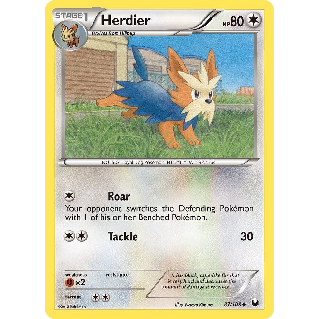 Image for Herdier (87/108) (DEX) - Pokemon