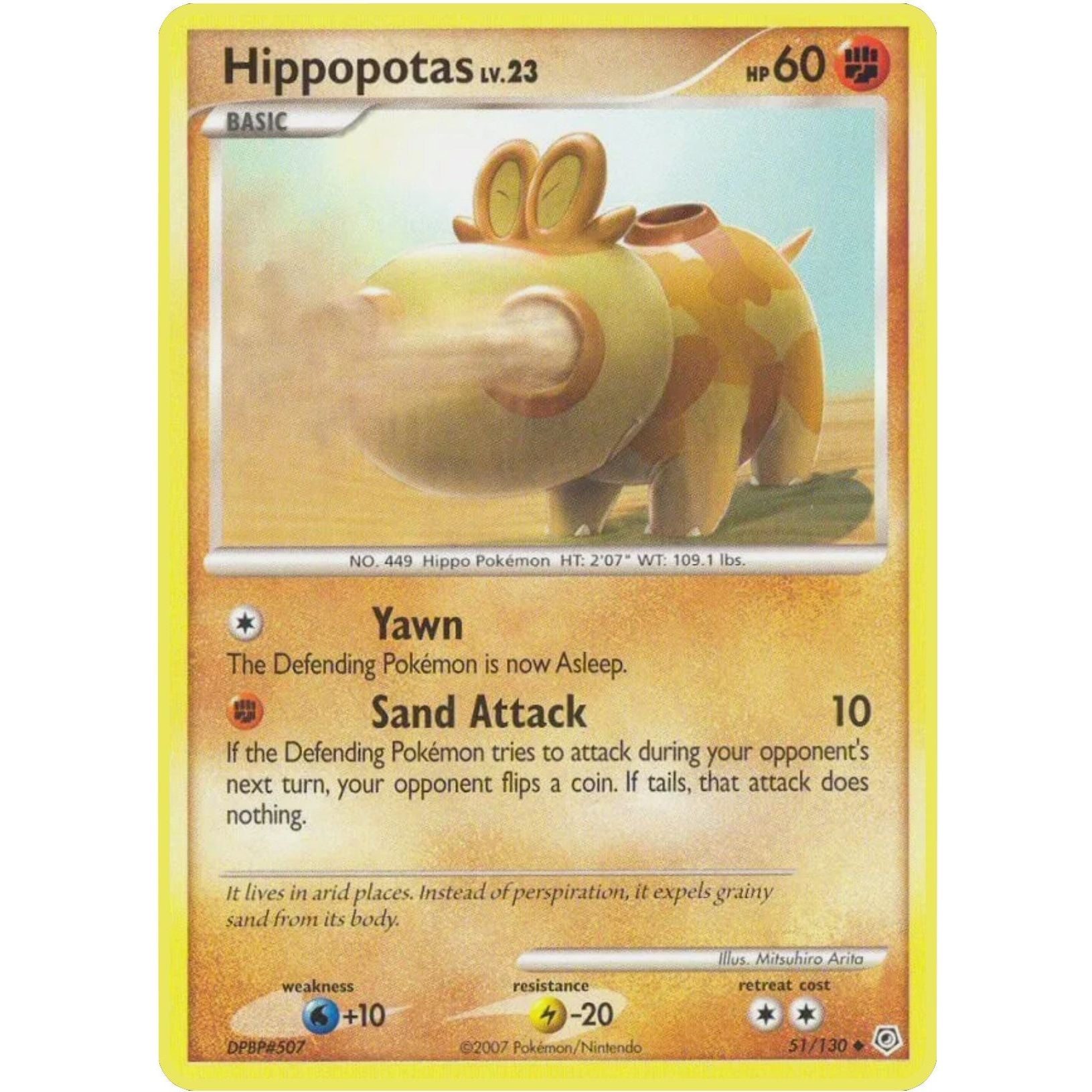 Image for Hippopotas (51/130) (DP) - Pokemon