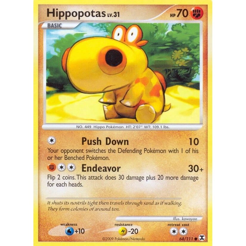 Image for Hippopotas (64/111) (RR) - Pokemon