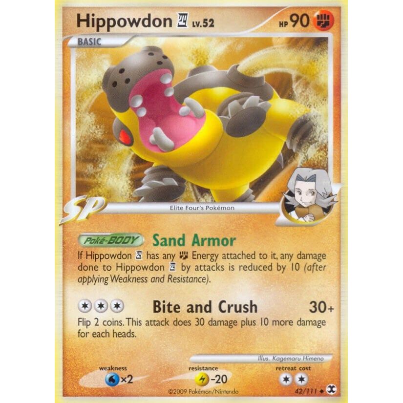 Image for Hippowdon E4 (42/111) (RR) - Pokemon