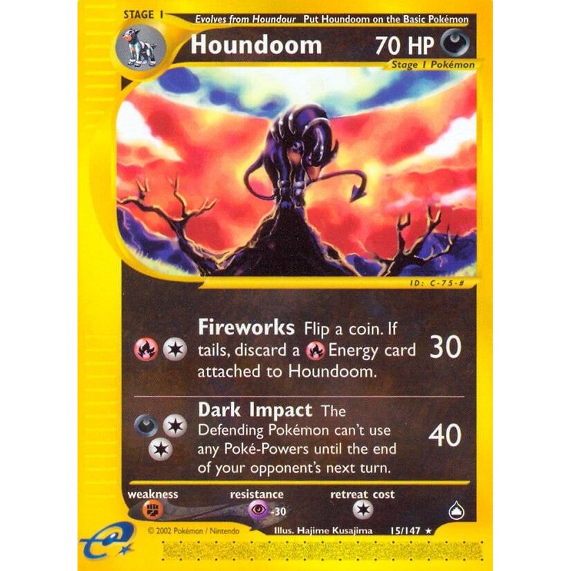 Image for Houndoom (15) (015/147) (AQ) - Pokemon
