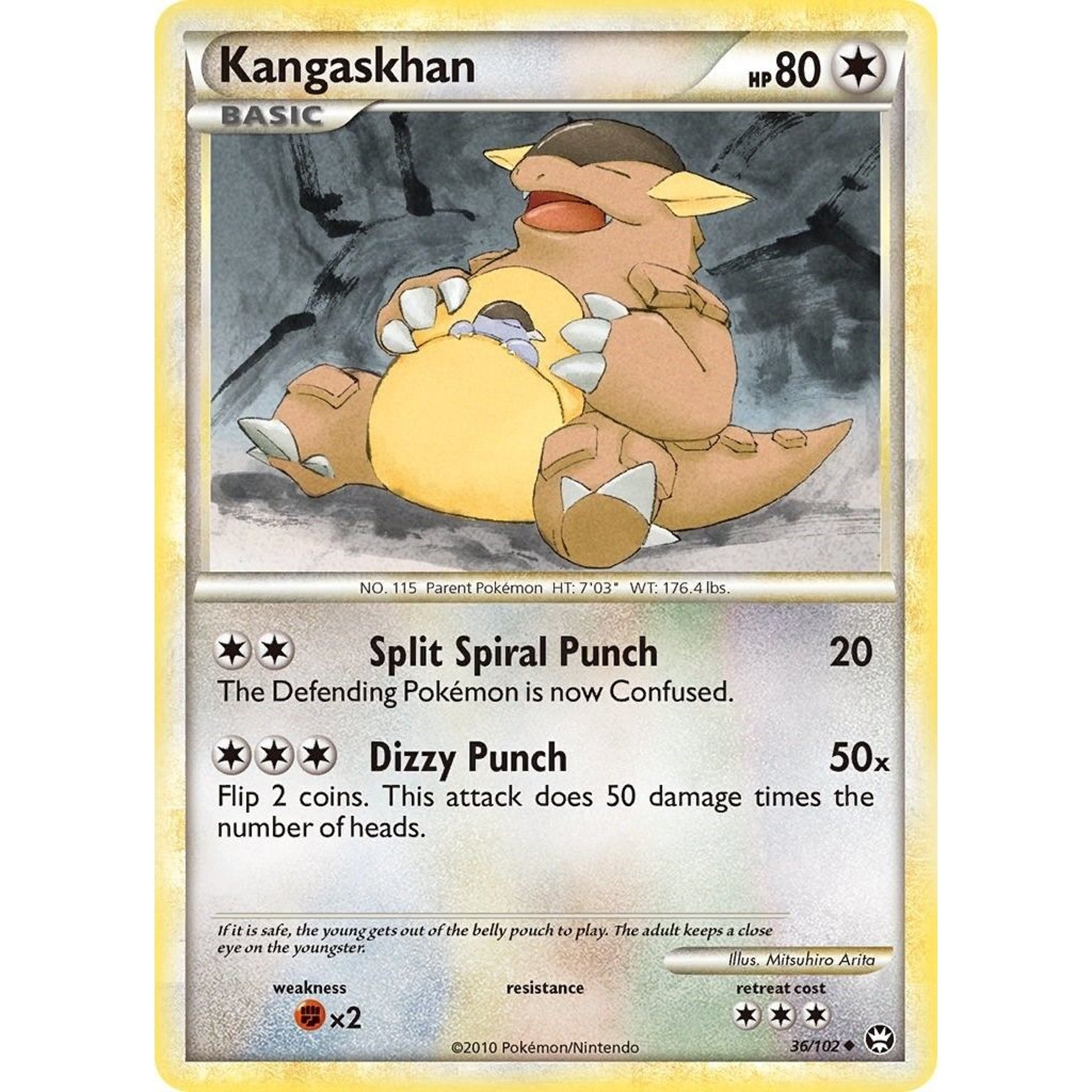 Image for Kangaskhan (36/102) (TM) - Pokemon