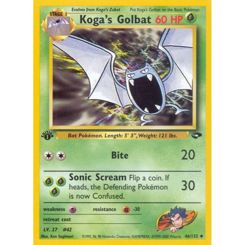 Image for Koga's Golbat (046/132) (G2) - Pokemon