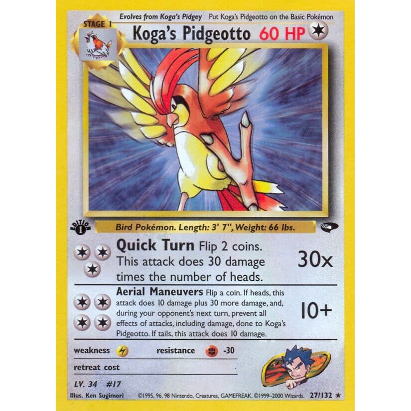 Image for Koga's Pidgeotto (027/132) (G2) - Pokemon