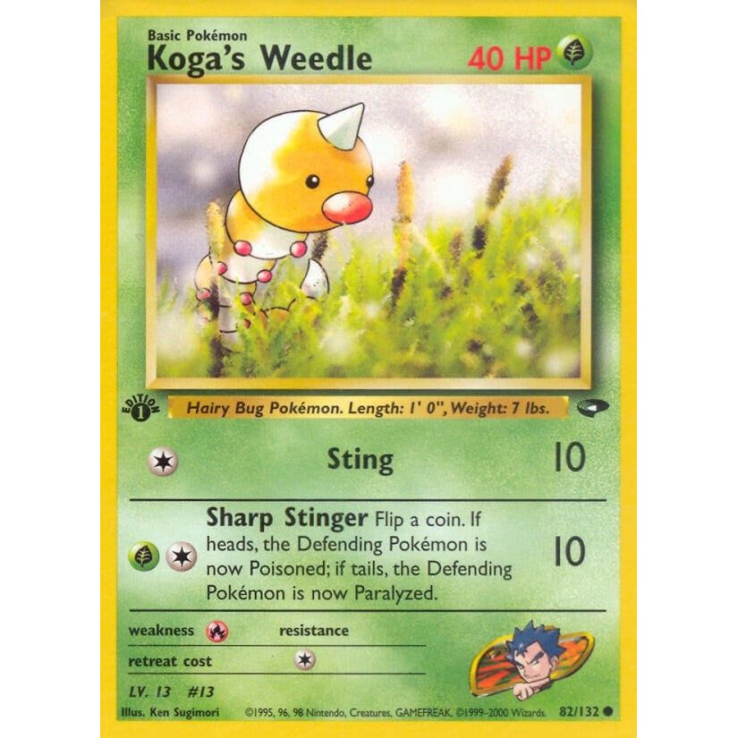 Image for Koga's Weedle (082/132) (G2) - Pokemon