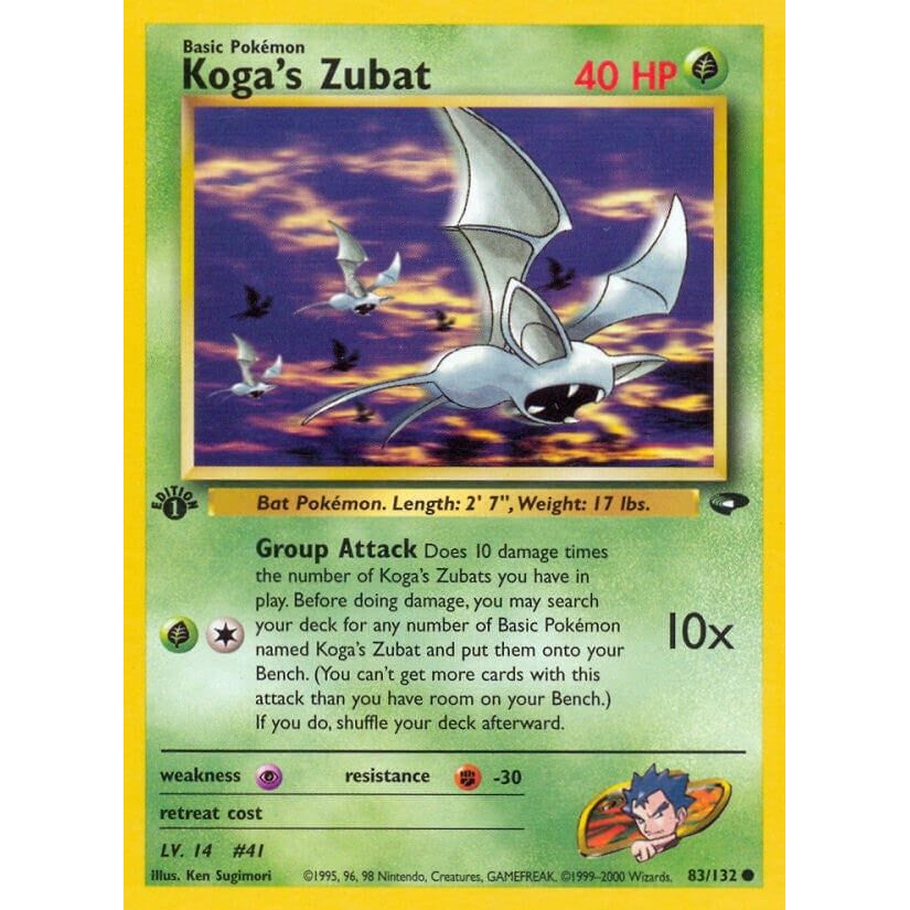 Image for Koga's Zubat (083/132) (G2) - Pokemon