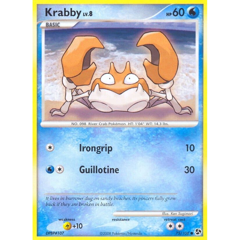 Image for Krabby (75/106) (GE) - Pokemon