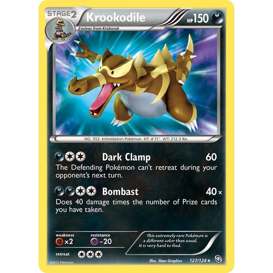 Image for Krookodile (127/124) (DRX) - Pokemon