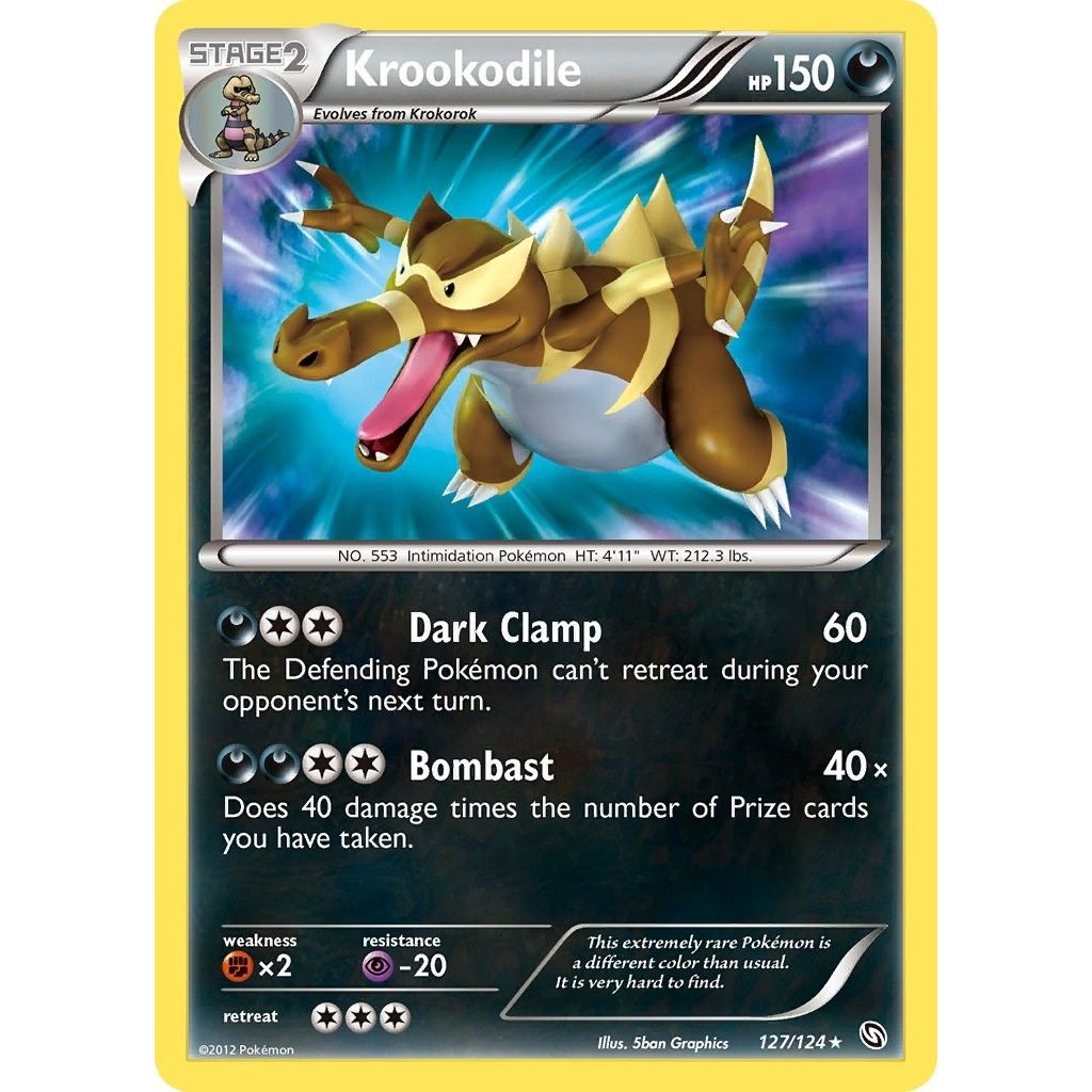 Image for Krookodile (127/124) (DRX) - Pokemon