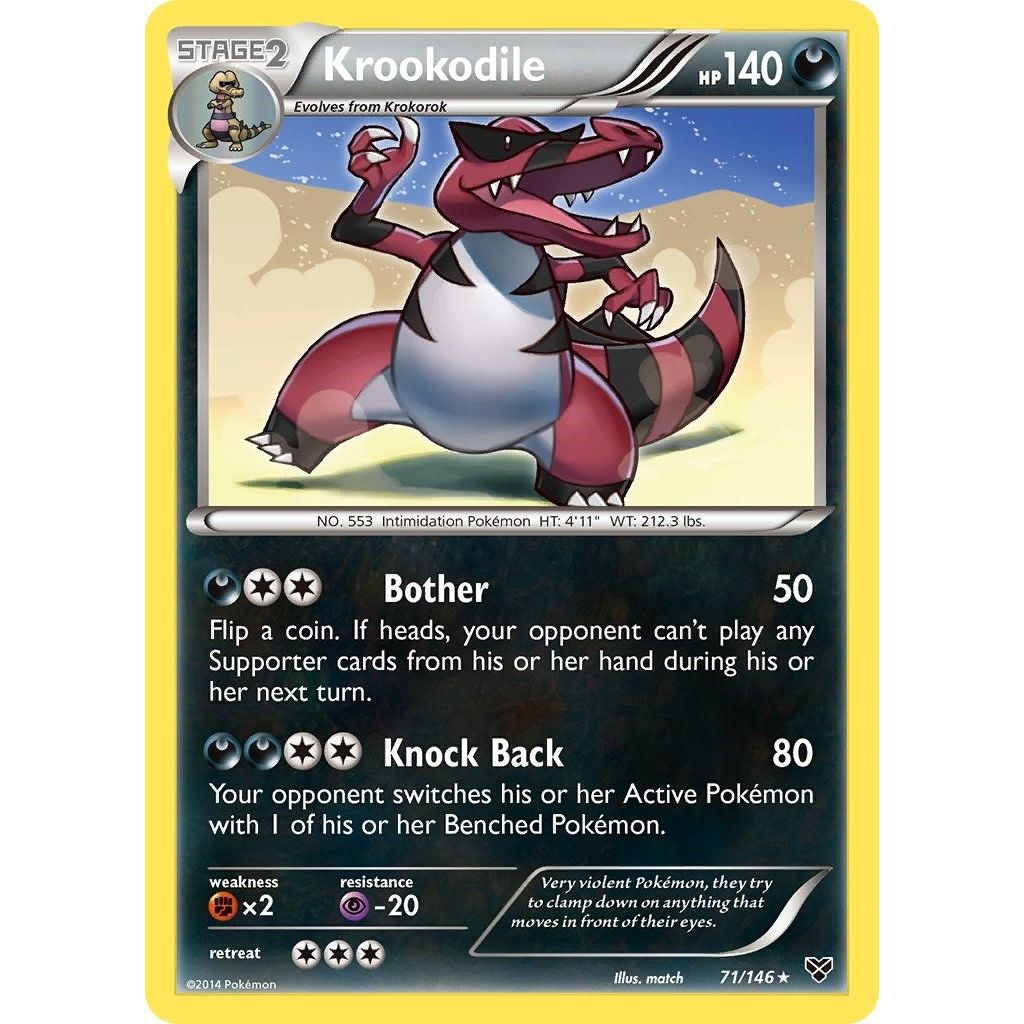 Image for Krookodile (71/146) (XY) - Pokemon