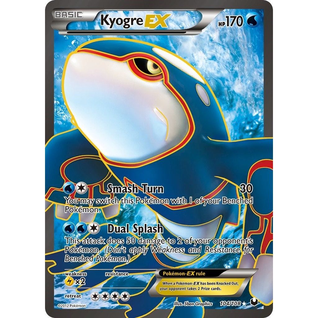 Image for Kyogre EX (104 Full Art) (104/108) (DEX) - Pokemon