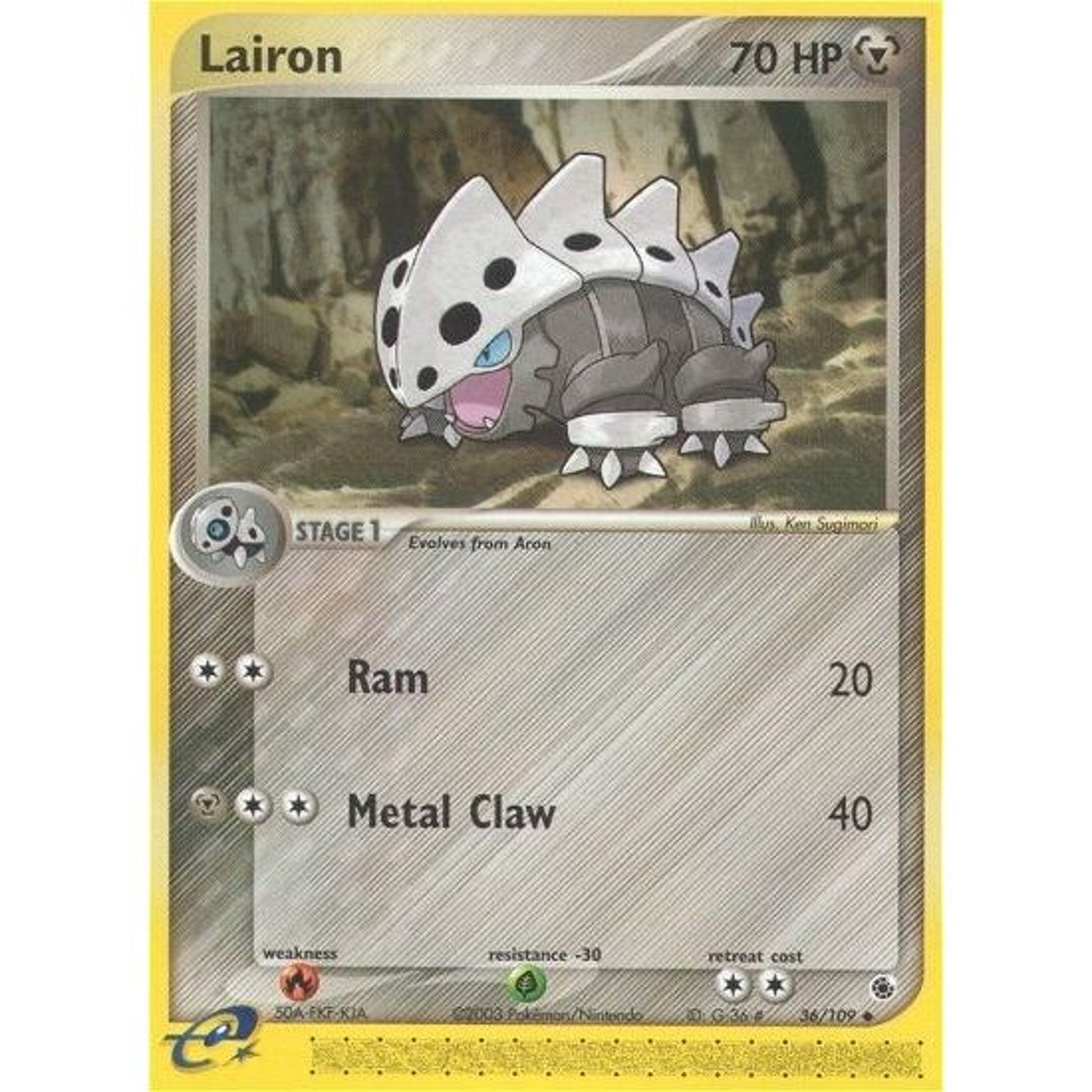 Image for Lairon (36/109) (RS) - Pokemon