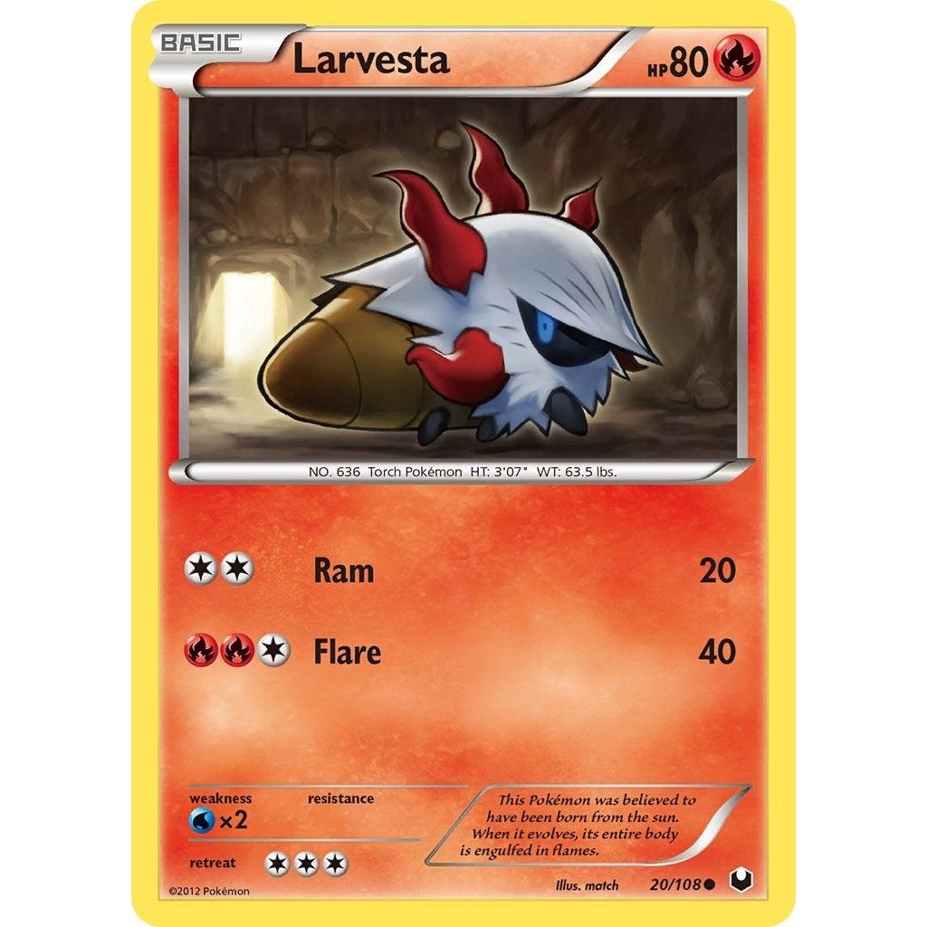 Image for Larvesta (20) (20/108) (DEX) - Pokemon