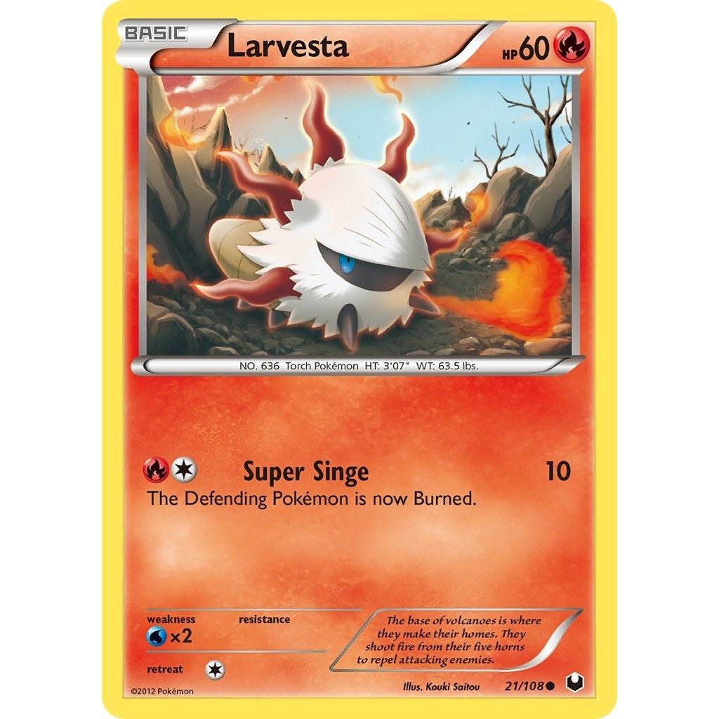 Image for Larvesta (21) (21/108) (DEX) - Pokemon