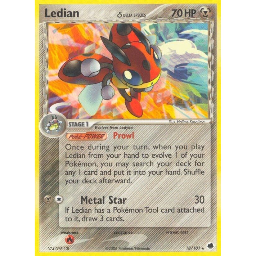 Image for Ledian (Delta Species) (18/101) (DF) - Pokemon